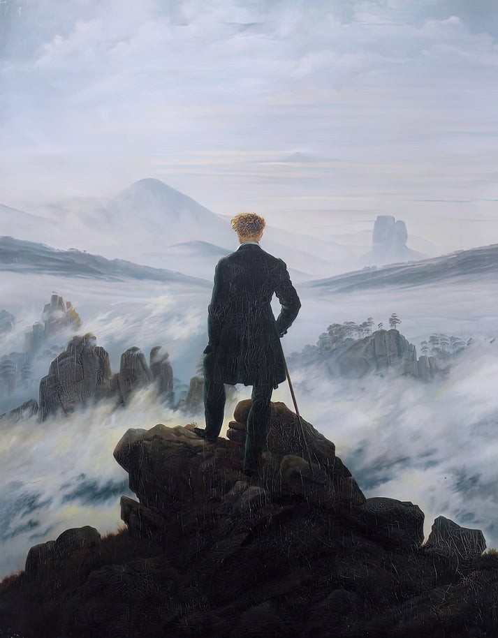 Wanderer Above The Sea Of Fog Art Print | RedKalion