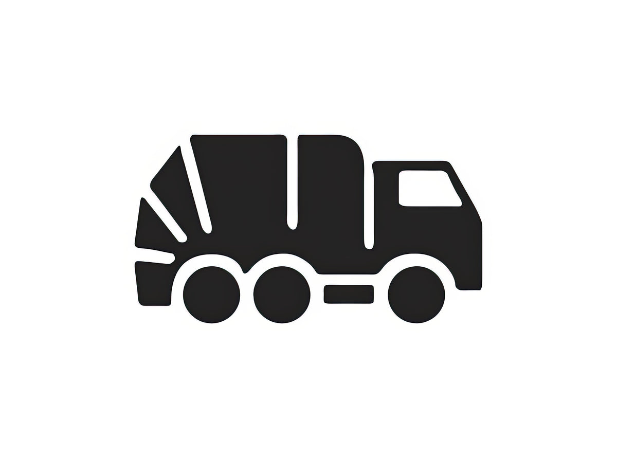 Waste Truck Drawing Art Print | Garbage Truck #7 | RedKalion