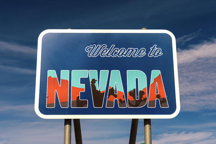 Welcome to Nevada Sign Art Print | Premium Fine Art Print | RedKalion