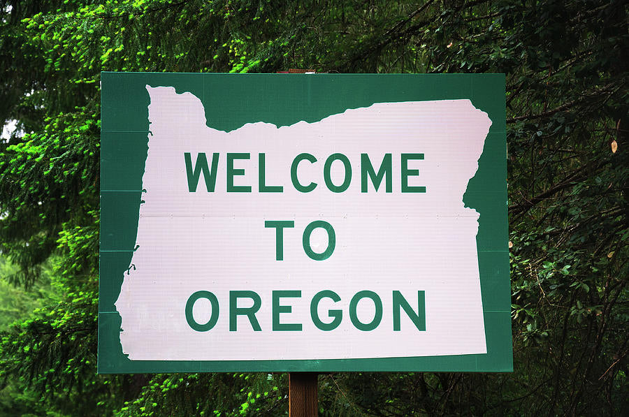 Welcome to Oregon Sign Art Print | Premium Fine Art Print | RedKalion