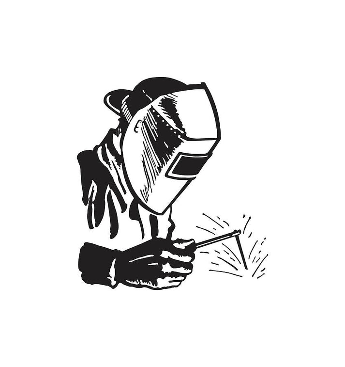 Welder Drawing Art Print | Fine Art Print of Welder #6 | RedKalion