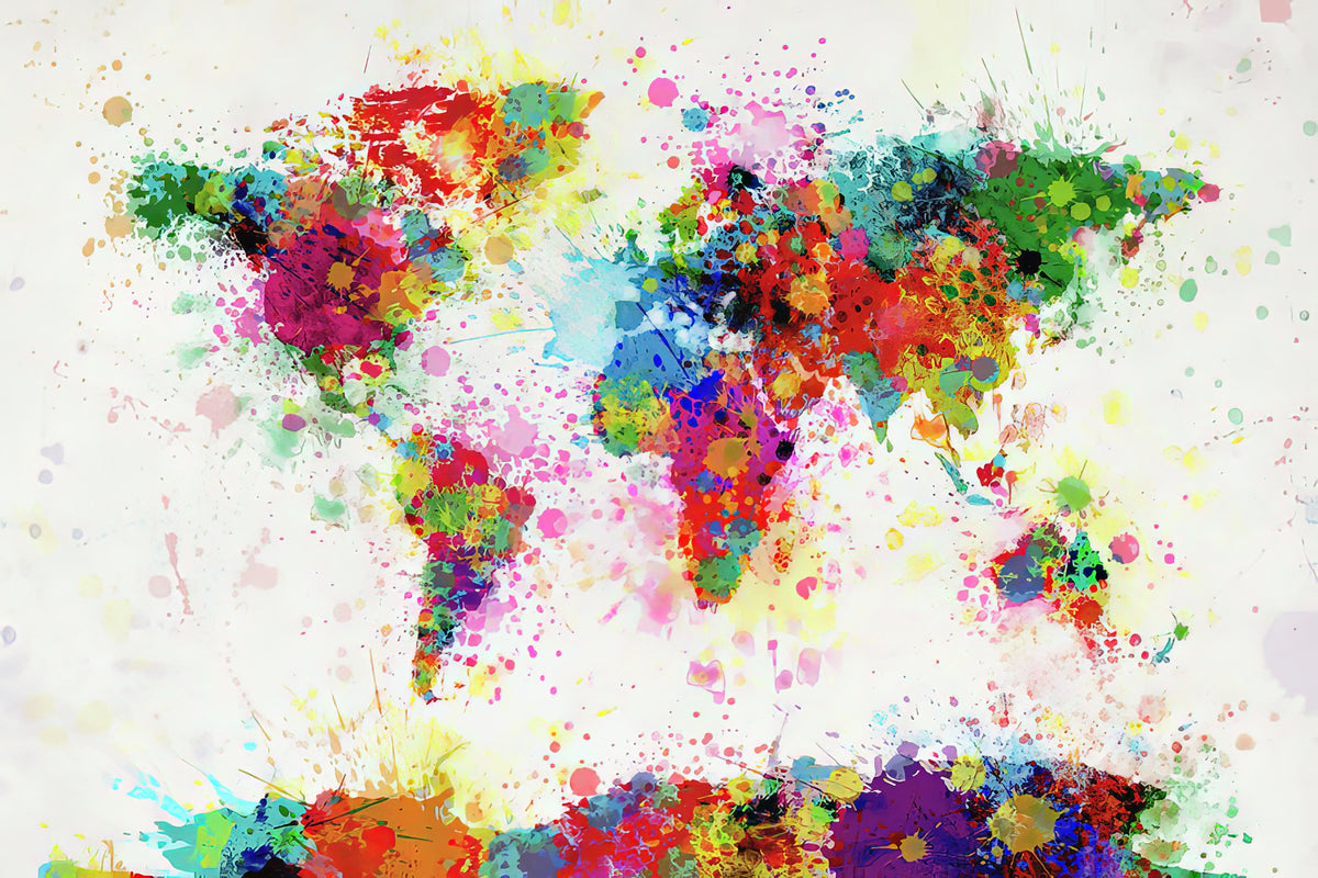 World Paint Art Print | Premium Fine Art Print | RedKalion