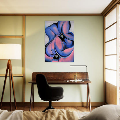 Purple Petunia - Georgia O'Keeffe Brushed Aluminum Print - 70x100 cm / 28x40 inches | Georgia O'Keeffe Aluminum Print | Georgia O'Keeffe Prints