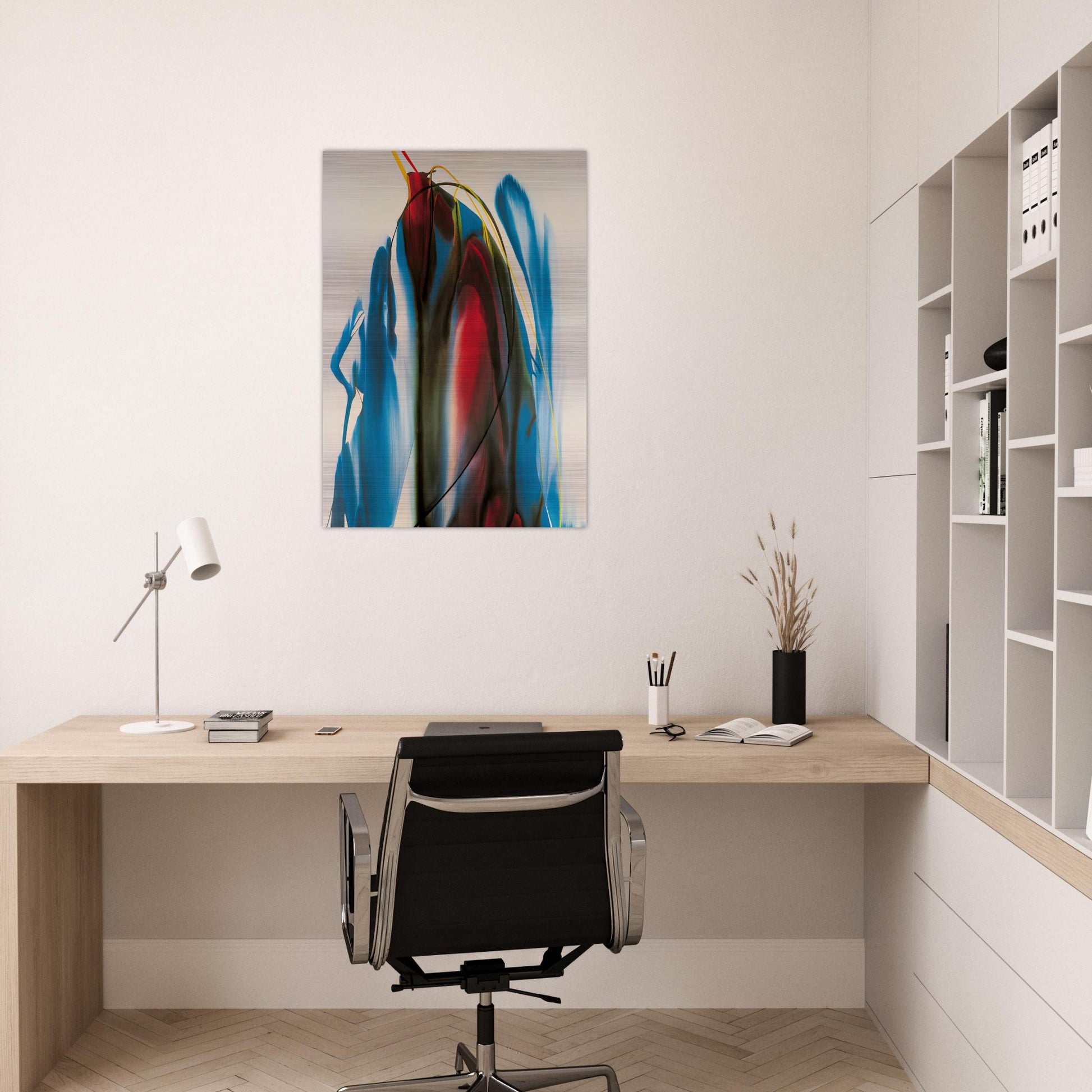 Phenomena Waiting Gables - 1965 - Paul Jenkins Brushed Aluminum Print - 70x100 cm / 28x40 inches | Paul Jenkins Aluminum Print | Paul Jenkins Prints