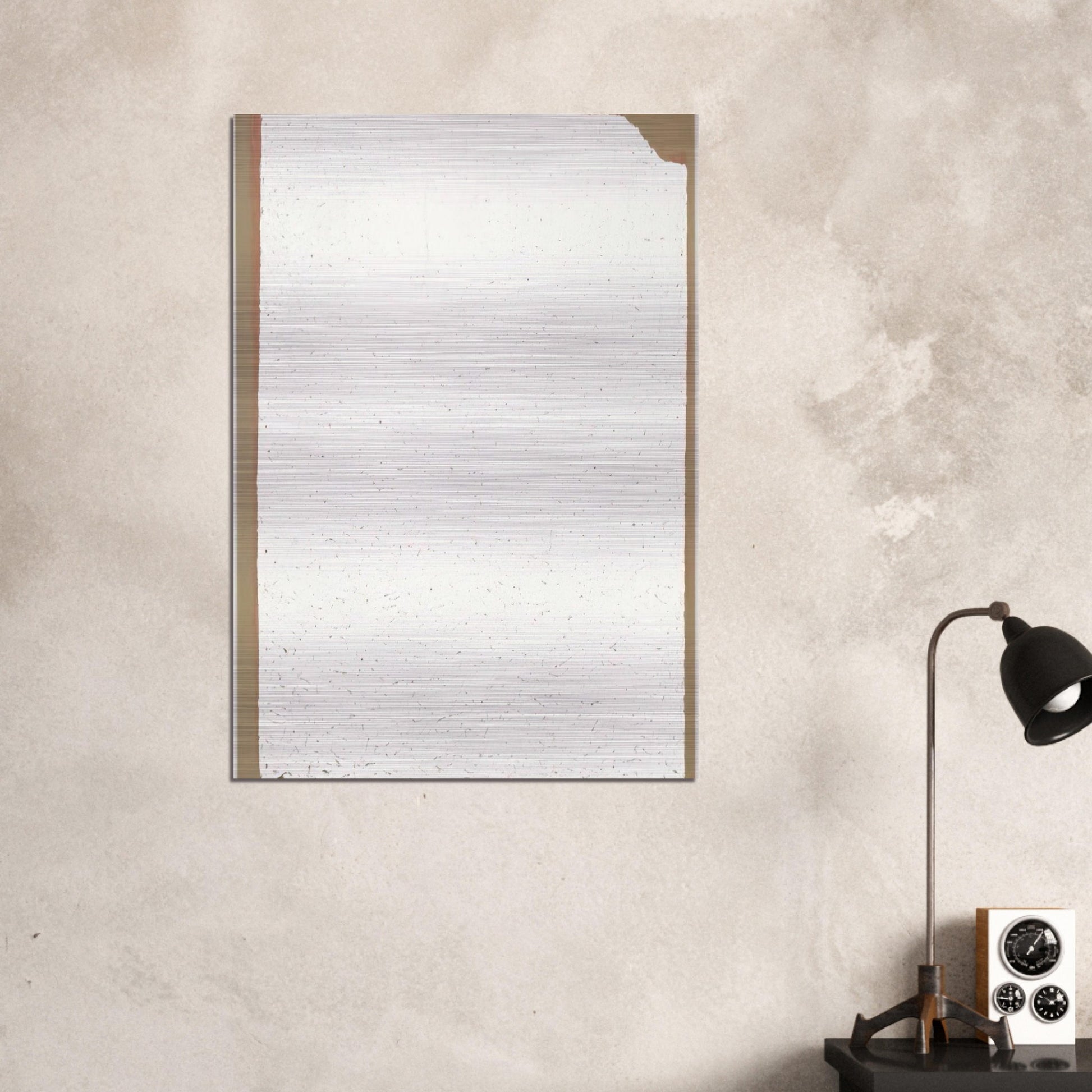 Convention - 2002 - Robert Ryman Brushed Aluminum Print - 70x100 cm / 28x40 inches | Robert Ryman Aluminum Print | Robert Ryman Prints