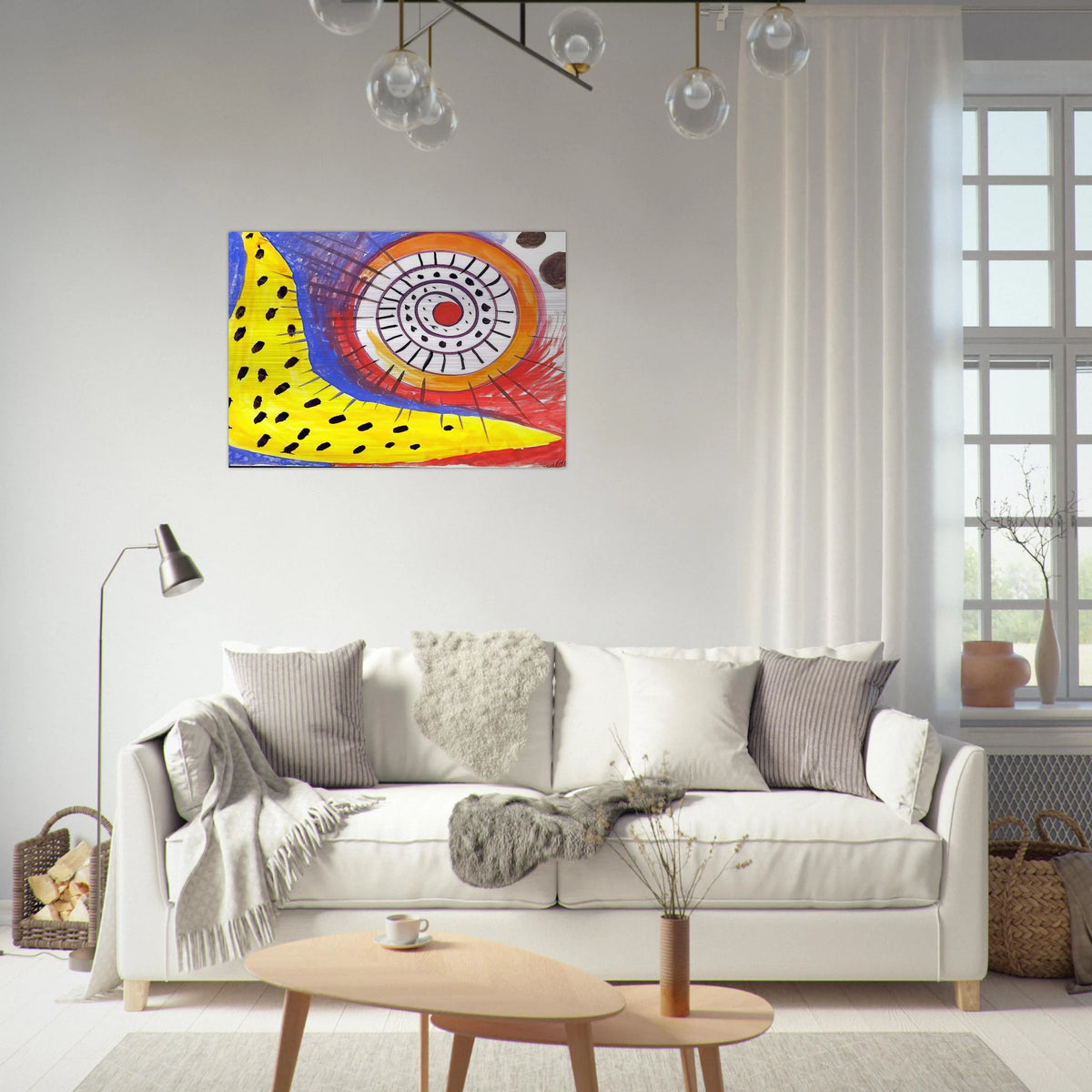 SPIRAL COMPOSITION 1970 - Alexander Calder Brushed Aluminum Print - 70x100 cm / 28x40 inches | Alexander Calder Aluminum Print | Alexander Calder Prints