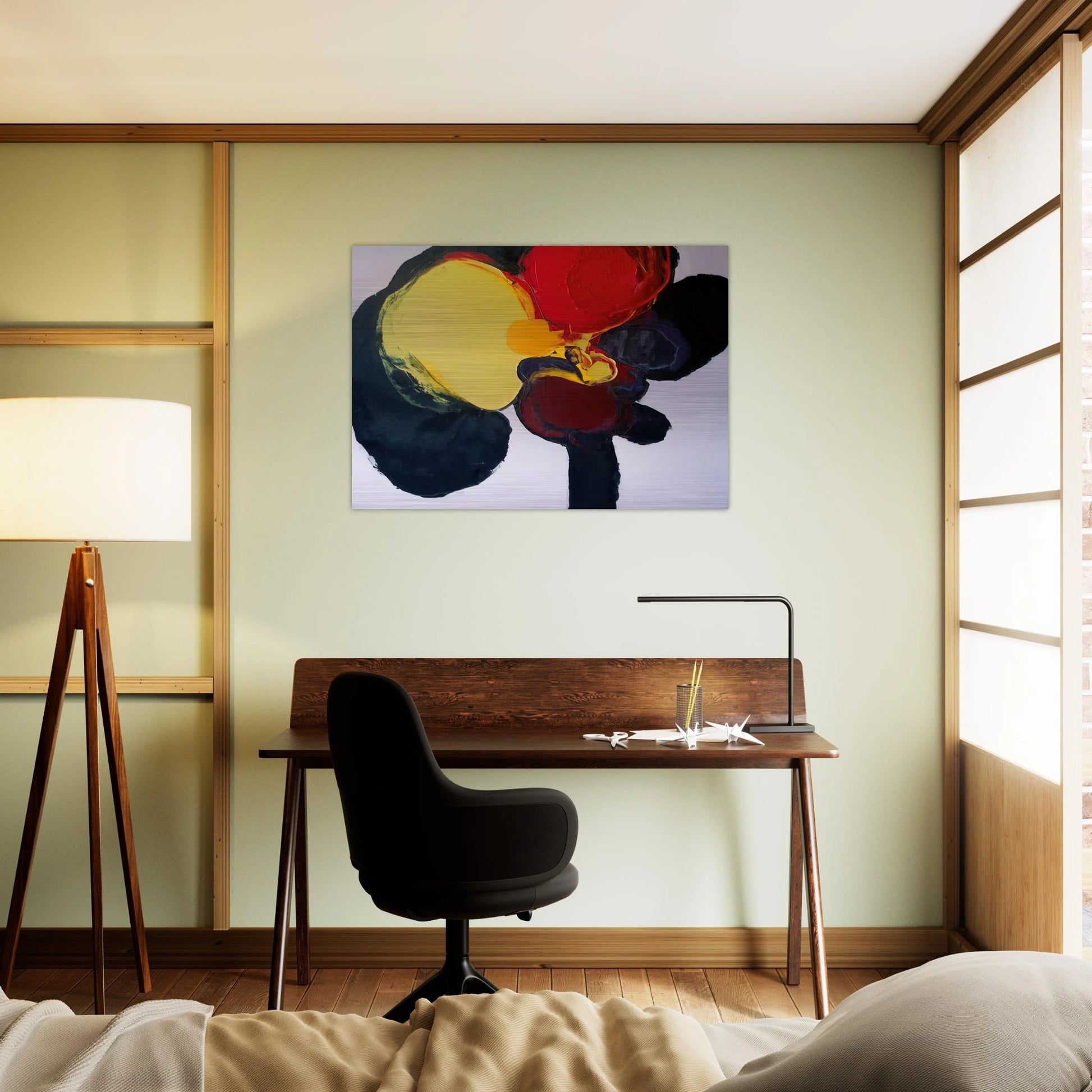 COMPOSITION 1965 - Luis Feito Brushed Aluminum Print - 70x100 cm / 28x40 inches | Luis Feito Aluminum Print | Luis Feito Prints