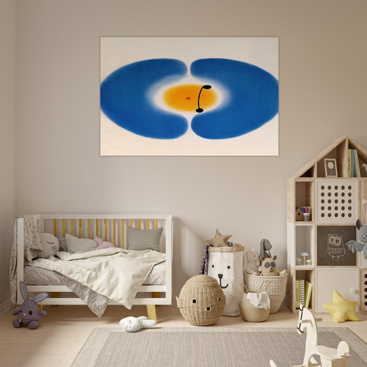 Blue Mandala - 1978 - Victor Pasmore Art Prints - 100x150 cm / 40x60″ inches | Victor Pasmore Poster | Victor Pasmore Prints