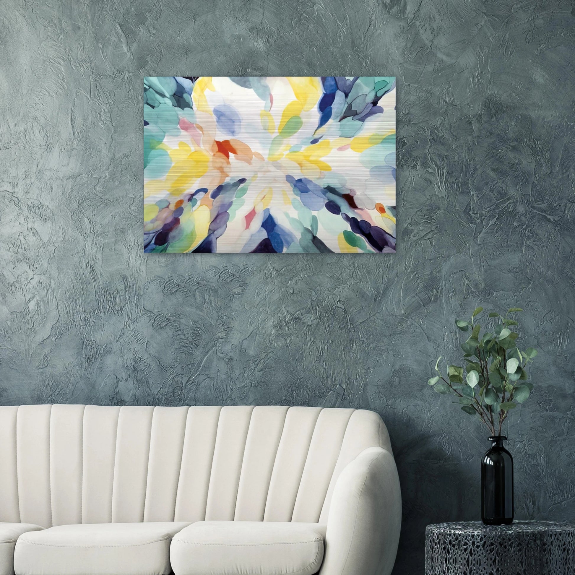 Wheel of Day - Alice Baber Brushed Aluminum Print - 70x100 cm / 28x40 inches | Alice Baber Aluminum Print | Alice Baber Prints