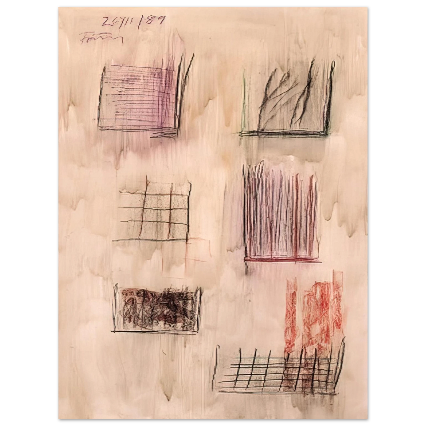 Gunther Forg - Untitled Cansons - 1989  75x100 cm / 30x40inches Fine Art Poster