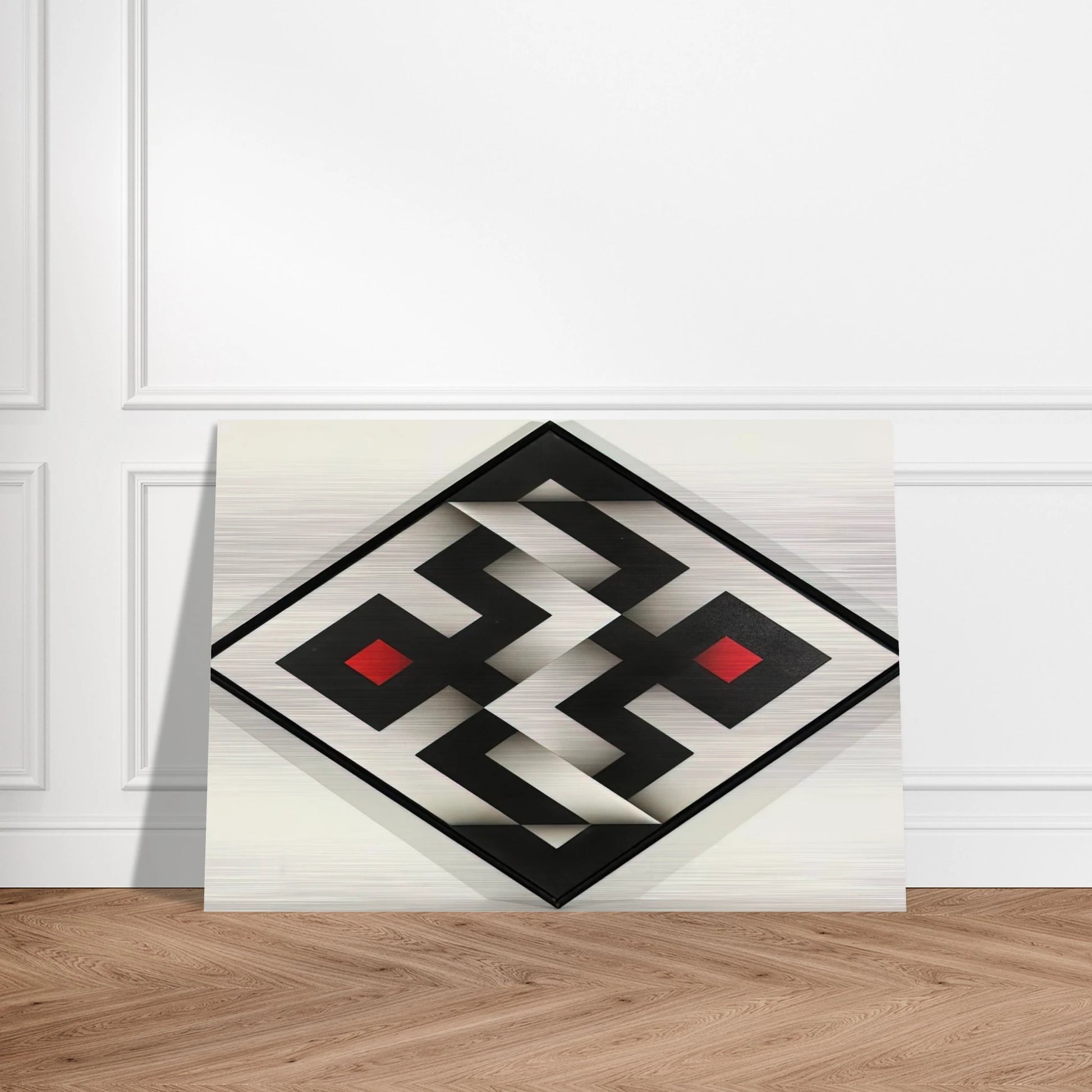 Ibawabi - 1975 - Omar Rayo Brushed Aluminum Print - 70x100 cm / 28x40 inches | Omar Rayo Aluminum Print | Omar Rayo Prints