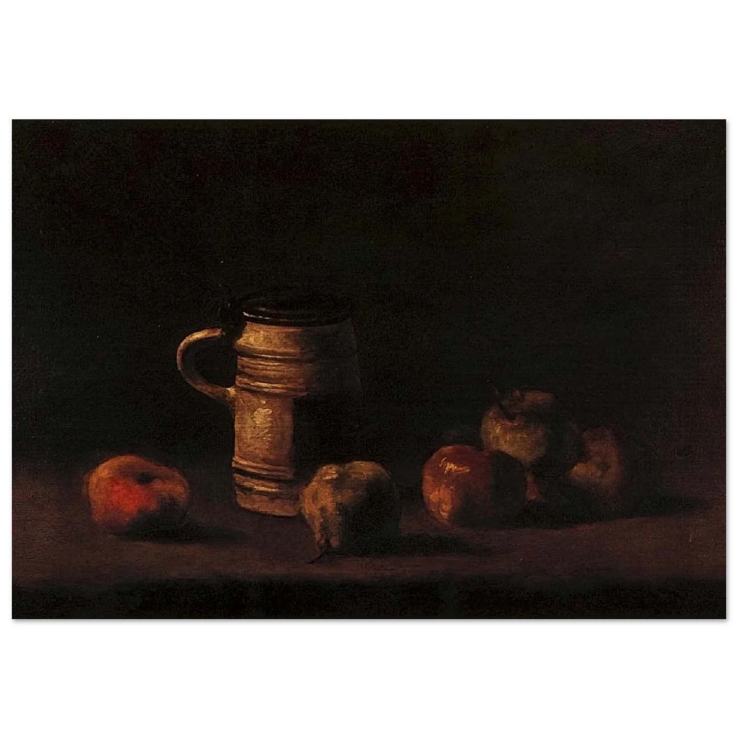 Still Life with Beer Mug and Fruit - Vincent van Gogh Brushed Aluminum Print - 70x100 cm / 28x40 inches | Vincent van Gogh Aluminum Print | Vincent van Gogh Prints