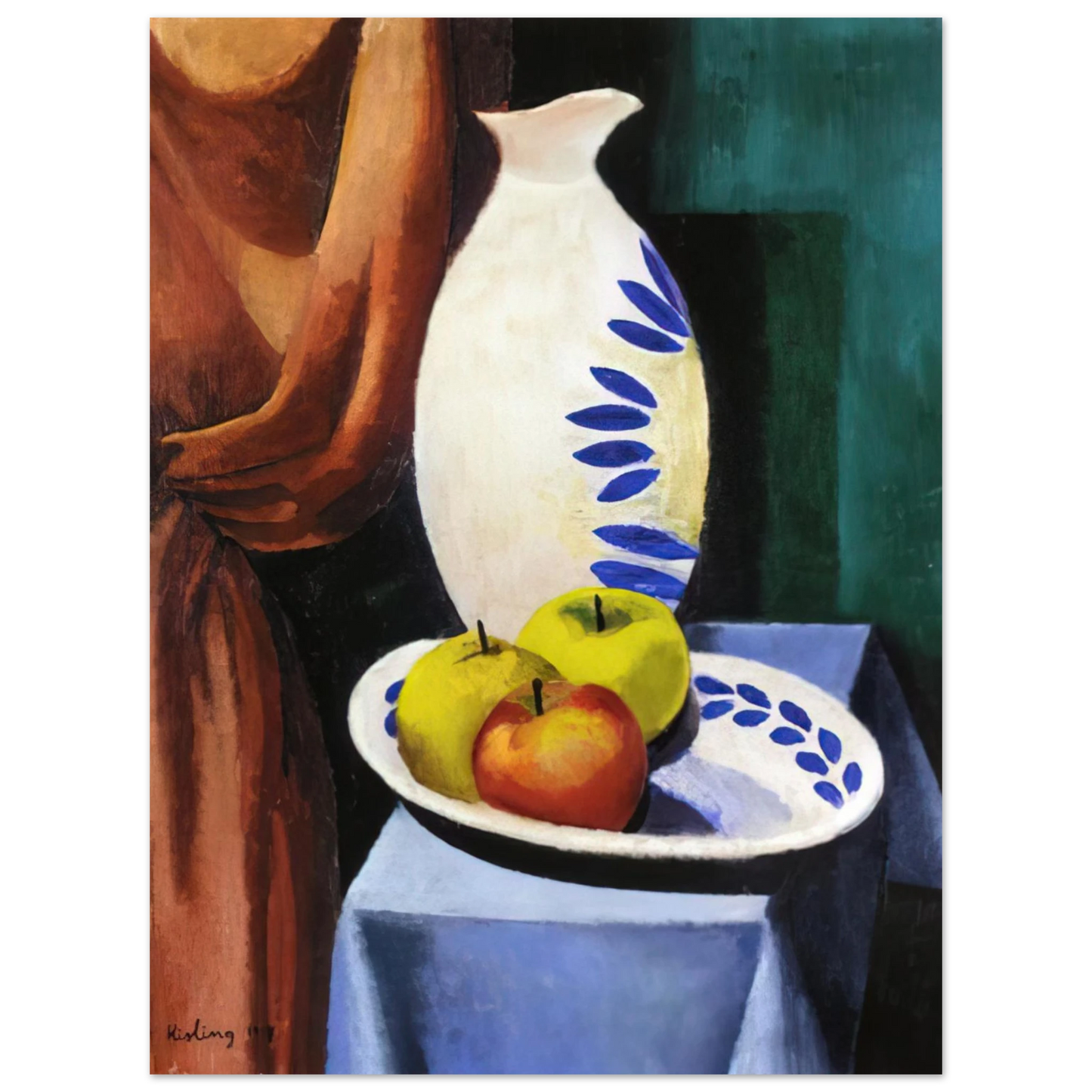 Moise Kisling - STILL LIFE WITH WHITE PITCHER 1917  75x100 cm / 30x40inches Fine Art Poster
