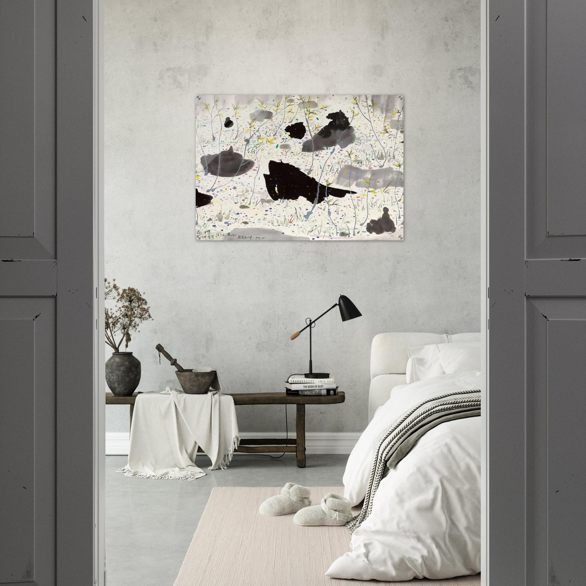Blossom Out - 1986 - Wu Guanzhong Acrylic Print - 70x100 cm / 28x40″ inches