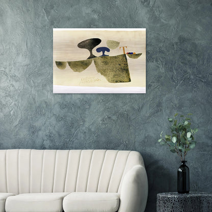 29.6.61 T - 1961 - Julius Bissier Brushed Aluminum Print - 70x100 cm / 28x40 inches | Julius Bissier Aluminum Print | Julius Bissier Prints
