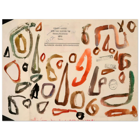 William Saroyan - # 1 October 3 1972 - 1972  75x100 cm / 30x40inches Fine Art Poster
