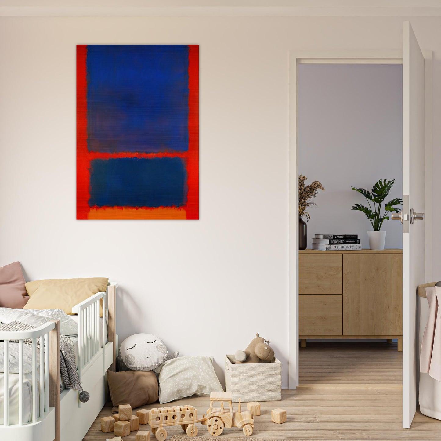 Blue, Orange, Red - 1961 - Mark Rothko Brushed Aluminum Print - 70x100 cm / 28x40 inches | Mark Rothko Aluminum Print | Mark Rothko Prints