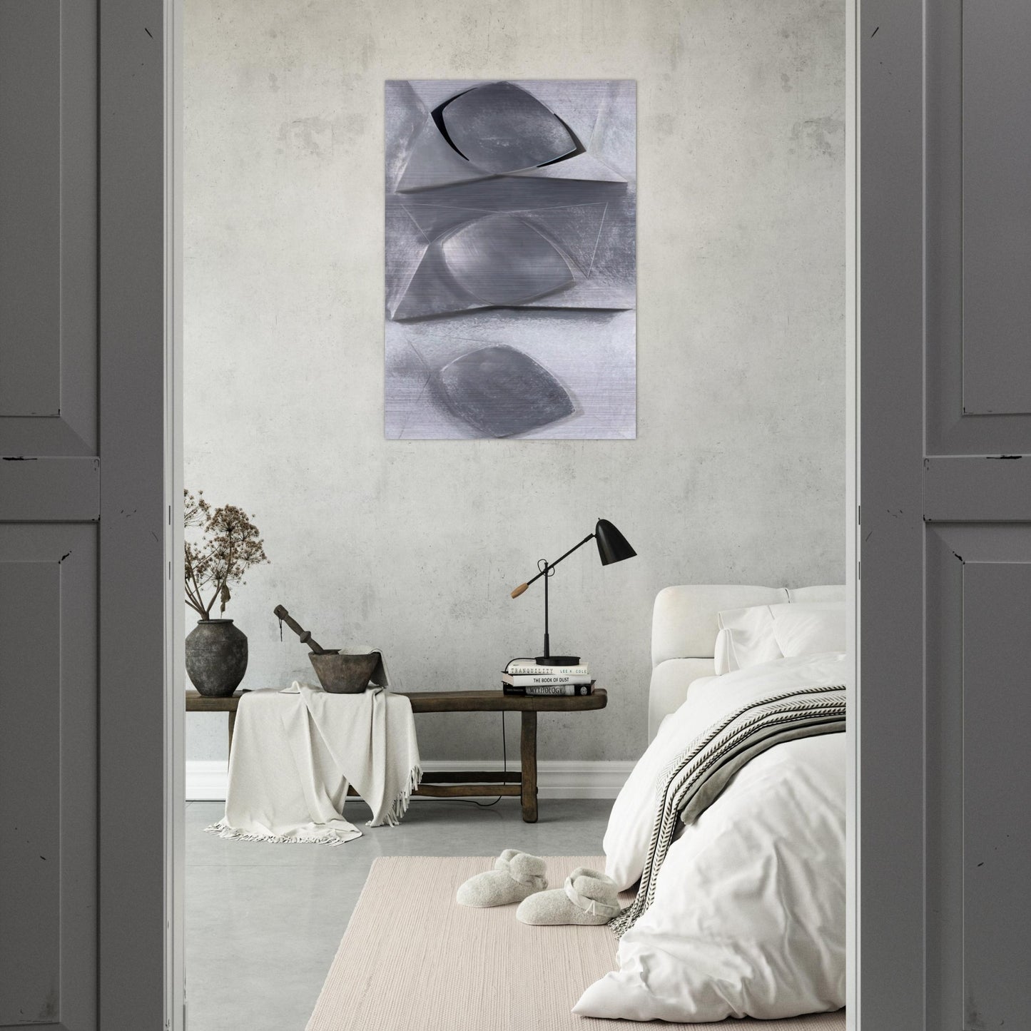 Composition-Relief - Concretism - Gyula Kosice Brushed Aluminum Print - 70x100 cm / 28x40 inches | Gyula Kosice Aluminum Print | Gyula Kosice Prints