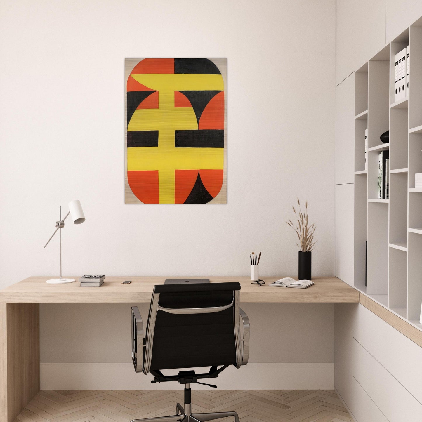 Siete - 1949 - Carmen Herrera Brushed Aluminum Print - 70x100 cm / 28x40 inches | Carmen Herrera Aluminum Print | Carmen Herrera Prints