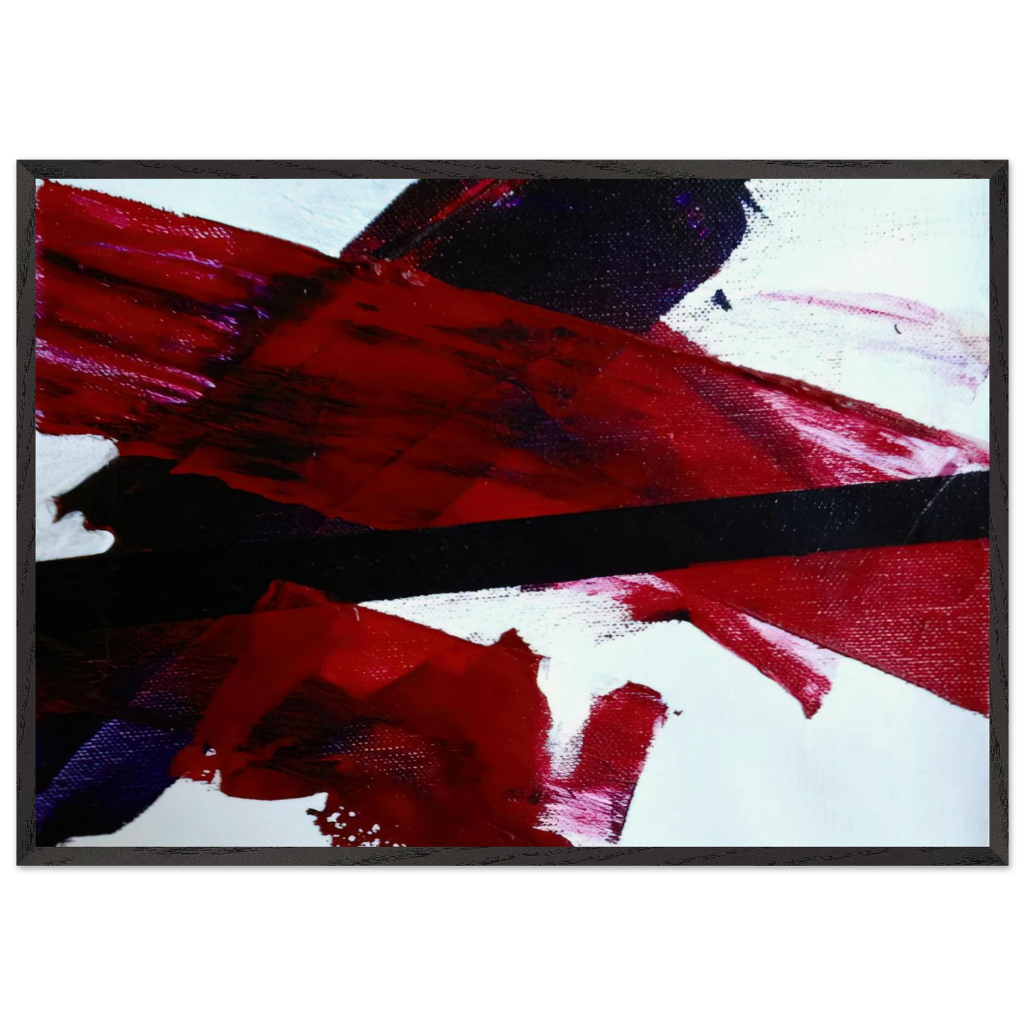 UNTITLED NR 2316 2006 - Luis Feito 70x100 cm / 28x40 inches Framed Art Print – Black Wooden Frame