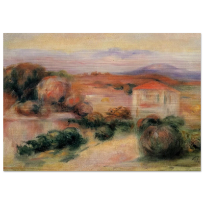 White Houses - Pierre-Auguste Renoir Brushed Aluminum Print - 70x100 cm / 28x40 inches | Pierre-Auguste Renoir Aluminum Print | Pierre-Auguste Renoir Prints