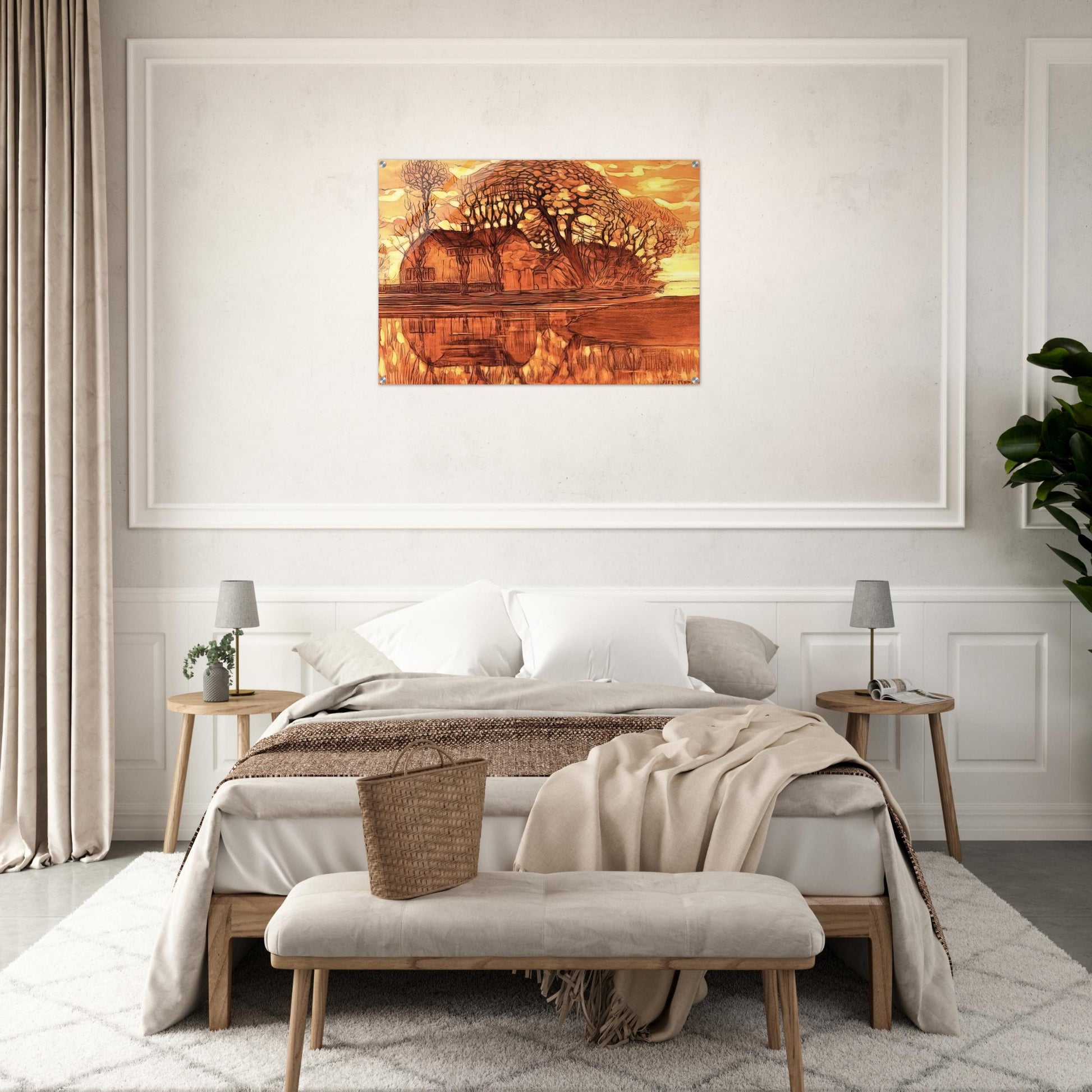 Farm at Duivendrecht - Piet Mondrian Acrylic Print - 70x100 cm / 28x40″ inches