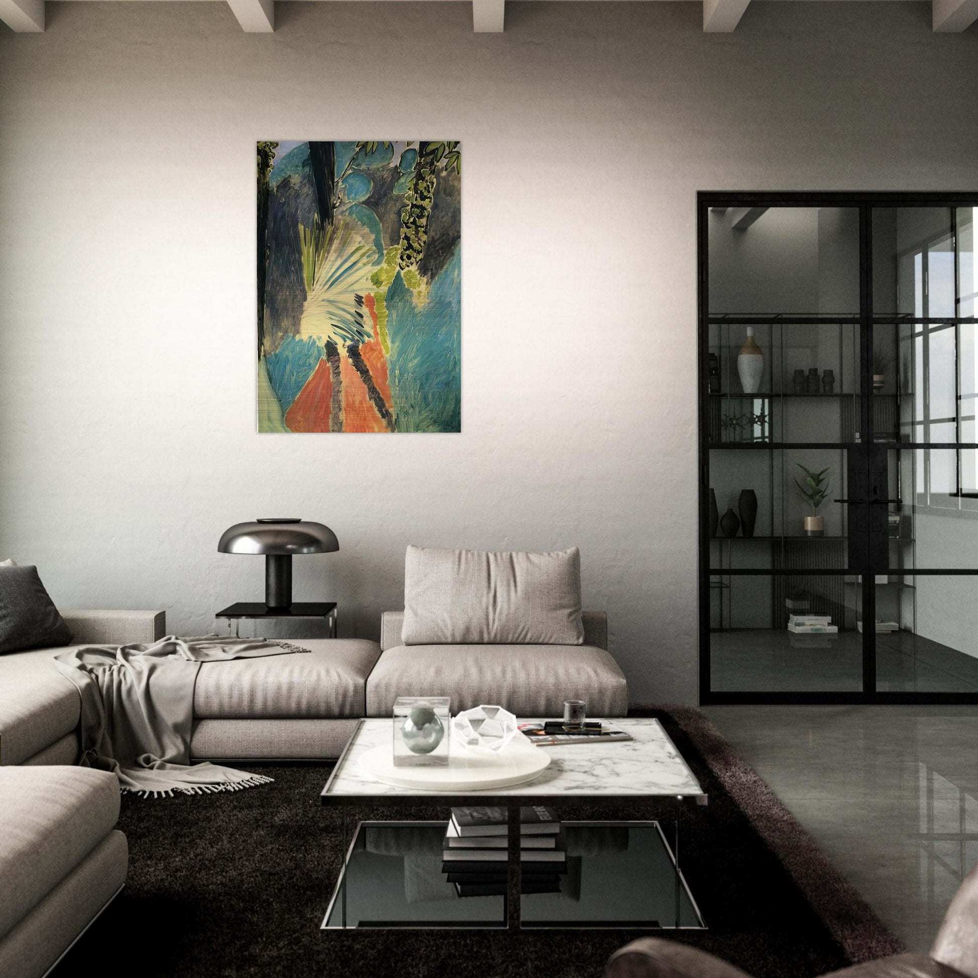 THE PALM 1912 - Henri Matisse Brushed Aluminum Print - 70x100 cm / 28x40 inches | Henri Matisse Aluminum Print | Henri Matisse Prints
