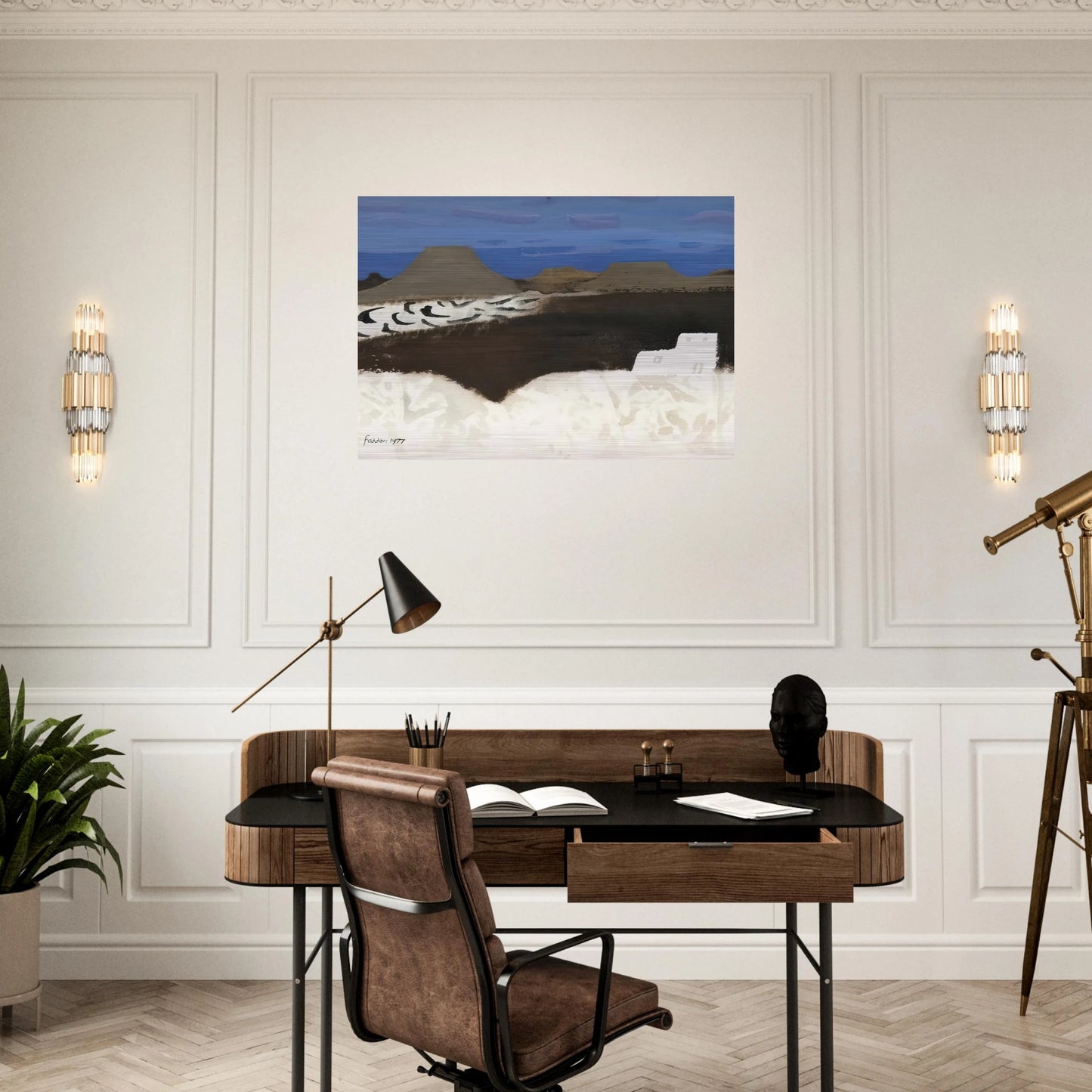Lanzarote - 1977 - Mary Fedden Brushed Aluminum Print - 70x100 cm / 28x40 inches | Mary Fedden Aluminum Print | Mary Fedden Prints