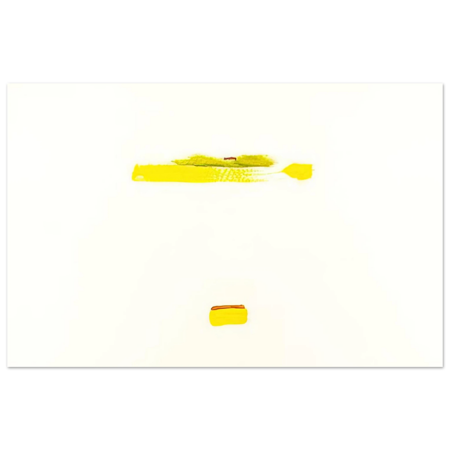 Helen Frankenthaler - New York III - 1972 Wall art - 21x29.7 cm / 8x12" - Premium Wooden Framed Poster With Fine Art Paper-canvas - Wood frame