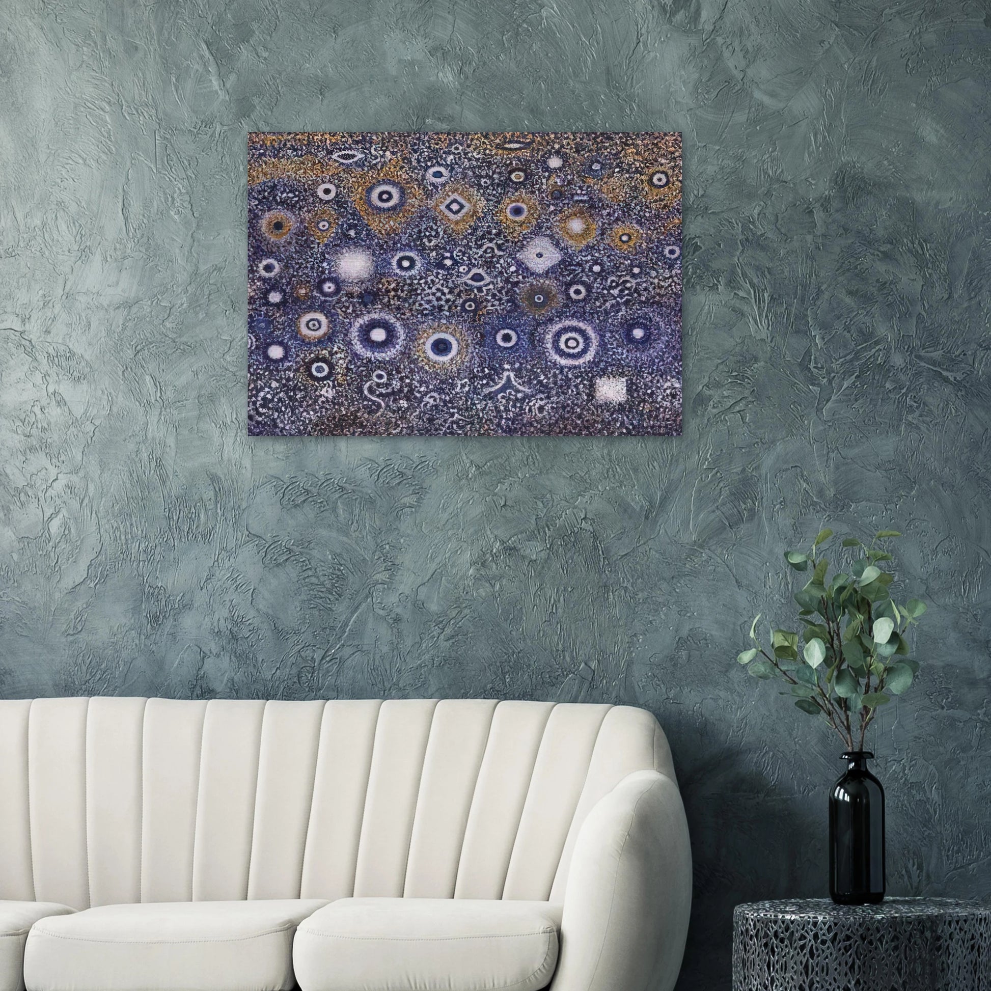 Night Landscape - 1971 - Richard Pousette-Dart Brushed Aluminum Print - 70x100 cm / 28x40 inches | Richard Pousette-Dart Aluminum Print | Richard Pousette-Dart Prints