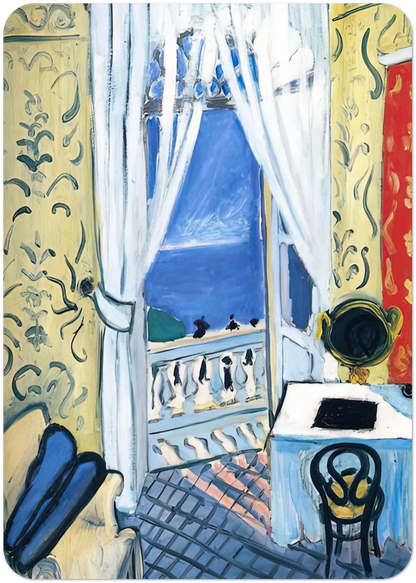 INTERIOR WITH A VIOLIN CASE 1919 By Henri Matisse Pack of 10 Post Cards | Henri Matisse Post Cards | A6 (10.5 x 14.8 cm) - 4.1 x 5.8 inches