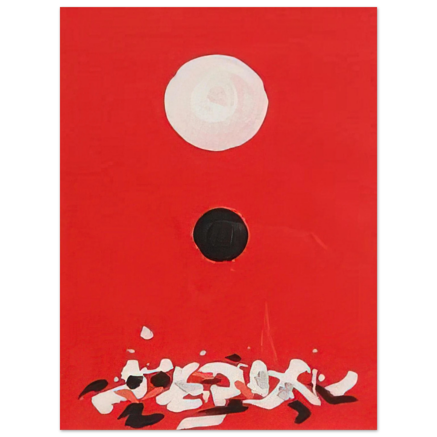 Adolph Gottlieb - Crimson Ground - 1972  75x100 cm / 30x40inches Fine Art Poster