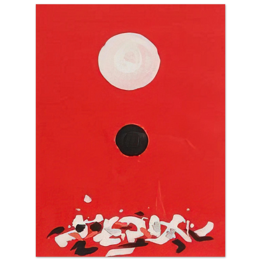 Adolph Gottlieb - Crimson Ground - 1972  75x100 cm / 30x40inches Fine Art Poster