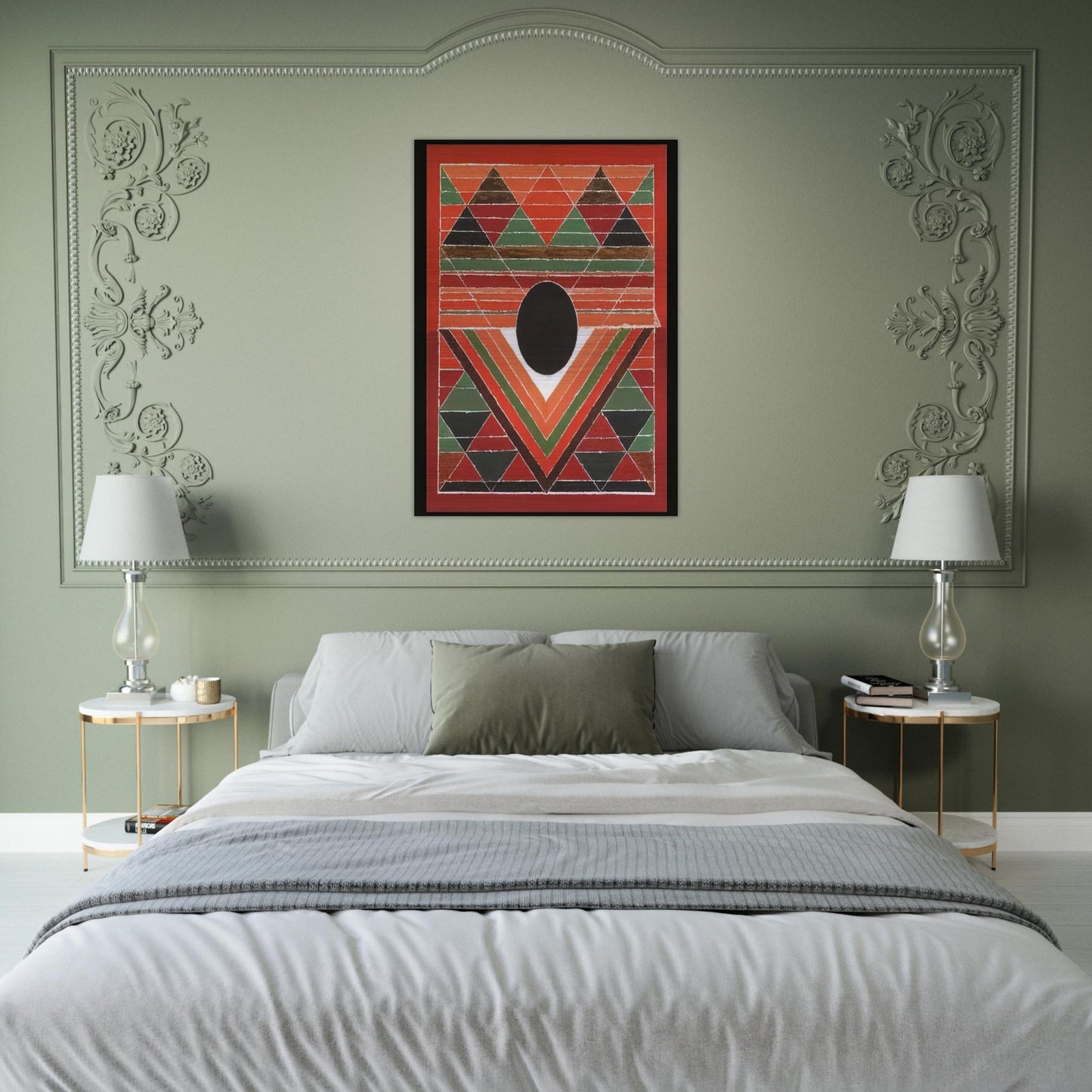 Bijh - Abstract Art - S. H. Raza Brushed Aluminum Print - 70x100 cm / 28x40 inches | S. H. Raza Aluminum Print | S. H. Raza Prints