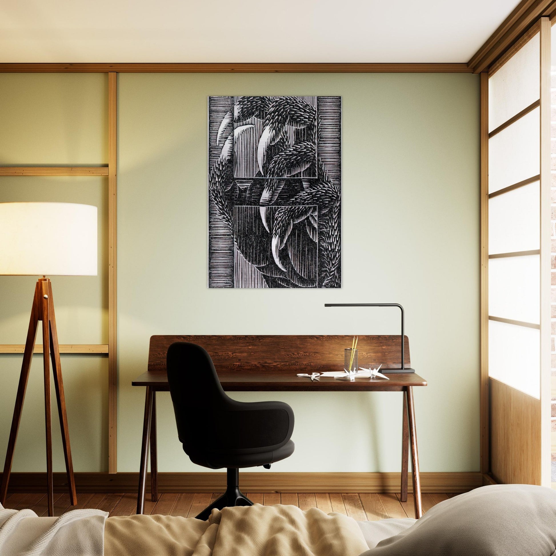 ESCHER (13) - MC Escher Brushed Aluminum Print - 70x100 cm / 28x40 inches | MC Escher Aluminum Print | MC Escher Prints