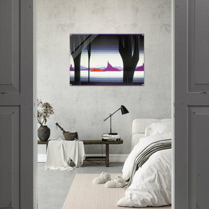 Saguaro - Eyvind Earle Acrylic Print - 70x100 cm / 28x40″ inches | Eyvind Earle Wall Art | Eyvind Earle Prints