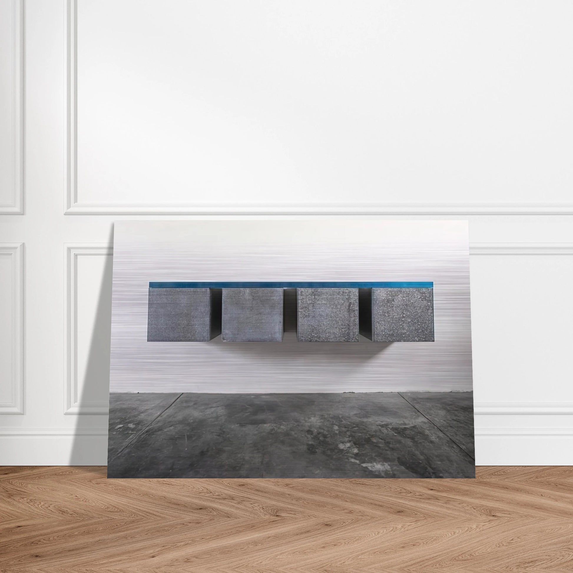 To Susan Buckwalter - 1964 - Donald Judd Brushed Aluminum Print - 70x100 cm / 28x40 inches | Donald Judd Aluminum Print | Donald Judd Prints