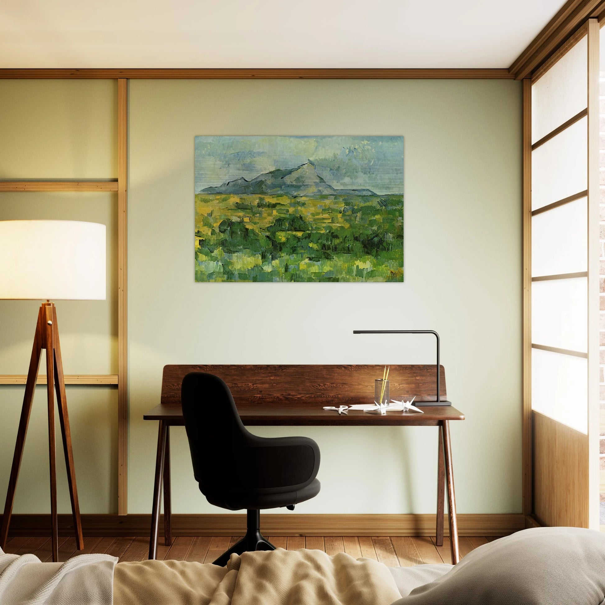 Mont Sainte-Victoire - Paul Cézanne Brushed Aluminum Print - 70x100 cm / 28x40 inches | Paul Cézanne Aluminum Print | Paul Cézanne Prints