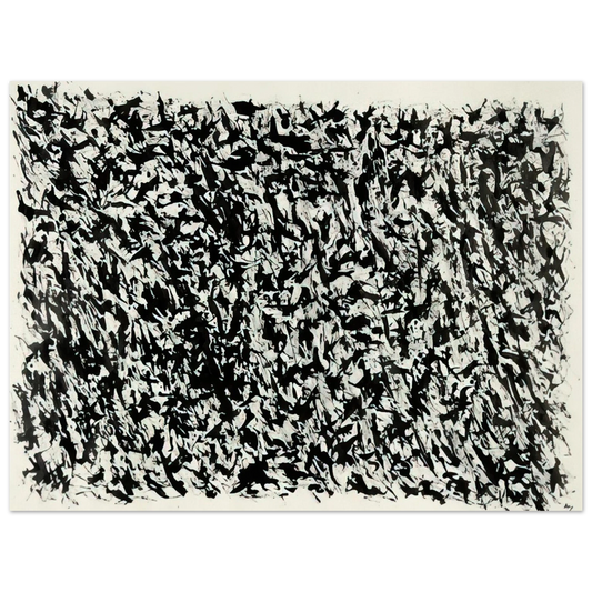 Henri Michaux - Composition - Tachisme  75x100 cm / 30x40inches Fine Art Poster