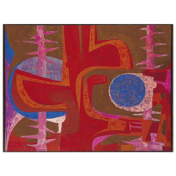 Pedro Coronel - Sobre la tumba de Justino  75x100 cm / 30x40inches Fine Art Poster