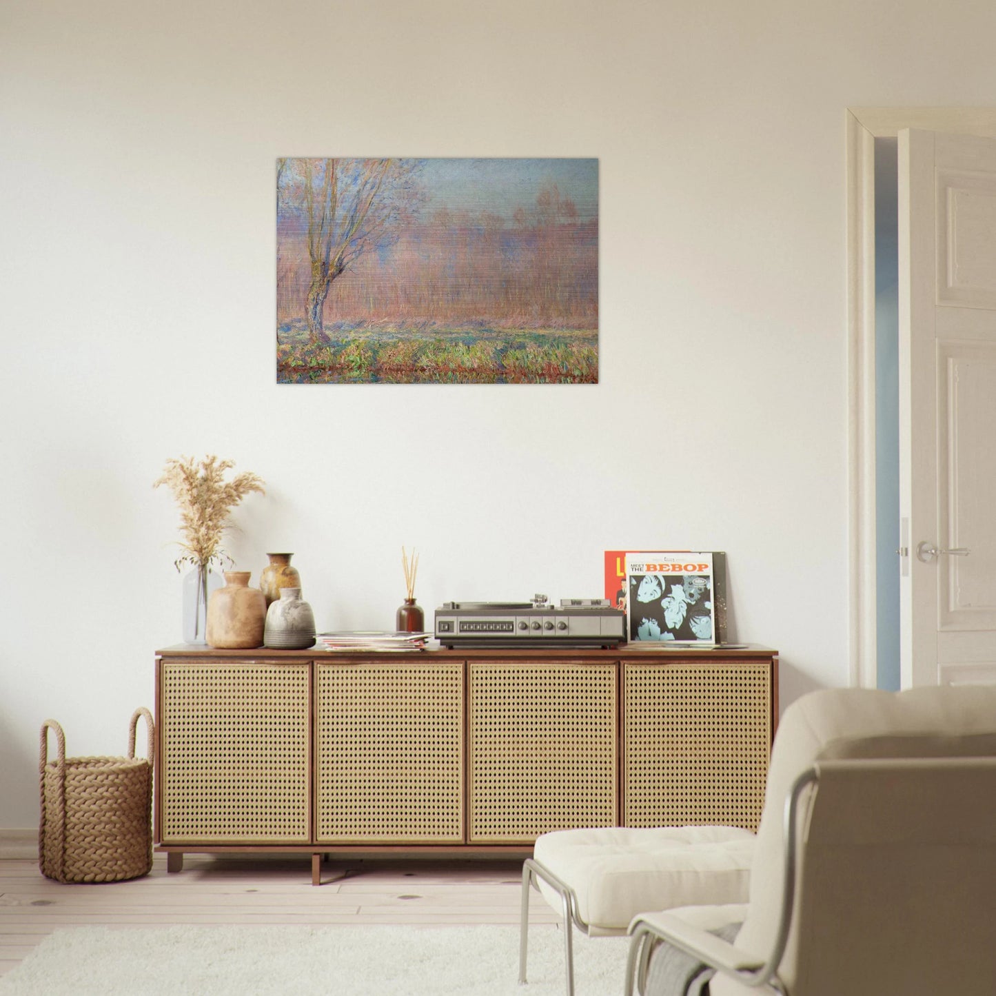 The Willows - claude monet Brushed Aluminum Print - 70x100 cm / 28x40 inches | claude monet Aluminum Print | claude monet Prints