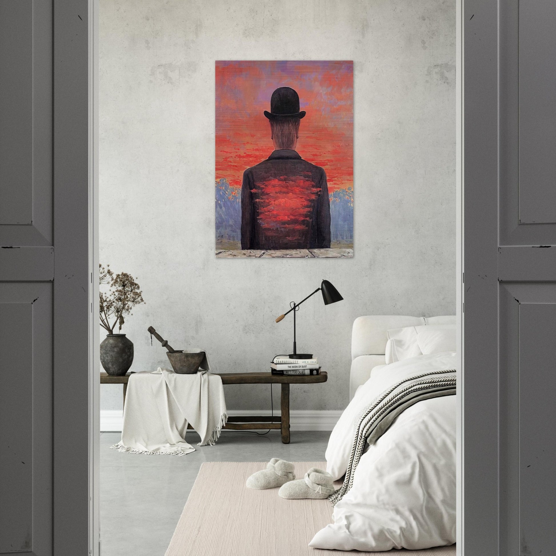 THE POET RECOMPENSED 1956 - Rene Magritte Brushed Aluminum Print - 70x100 cm / 28x40 inches | Rene Magritte Aluminum Print | Rene Magritte Prints