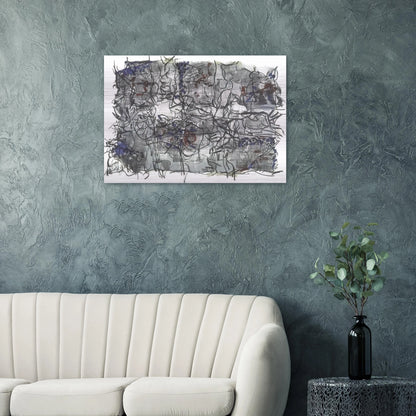 Jute IV - Jean-Paul Riopelle Brushed Aluminum Print - 70x100 cm / 28x40 inches | Jean-Paul Riopelle Aluminum Print | Jean-Paul Riopelle Prints