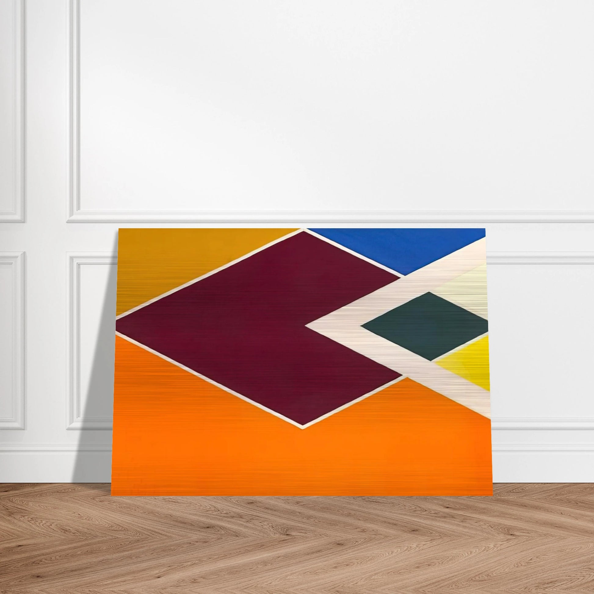 Batticaloa from the Diamond Drill series - Hard Edge Painting - Larry Zox Brushed Aluminum Print - 70x100 cm / 28x40 inches | Larry Zox Aluminum Print | Larry Zox Prints