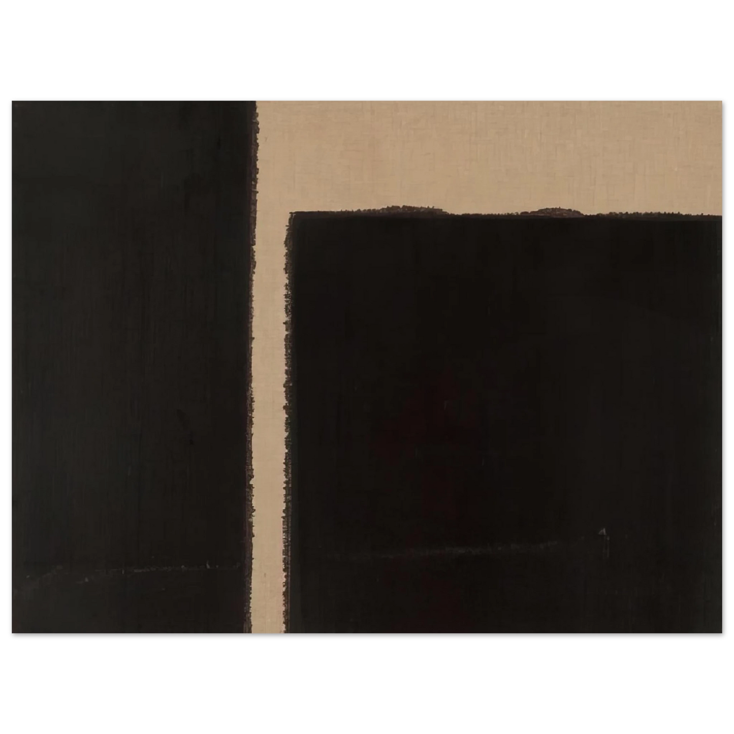 Yun Hyong-keun - Burnt Umber  Ultramarine Blue - 1998  75x100 cm / 30x40inches Fine Art Poster