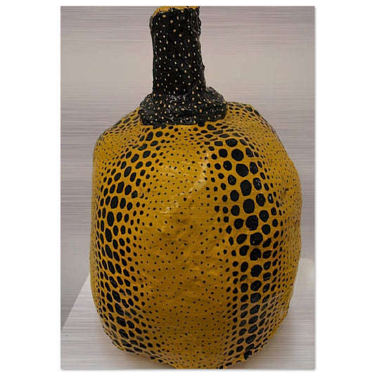 PUMPKIN 1983 - Yayoi Kusama Brushed Aluminum Print - 70x100 cm / 28x40 inches | Yayoi Kusama Aluminum Print | Yayoi Kusama Prints