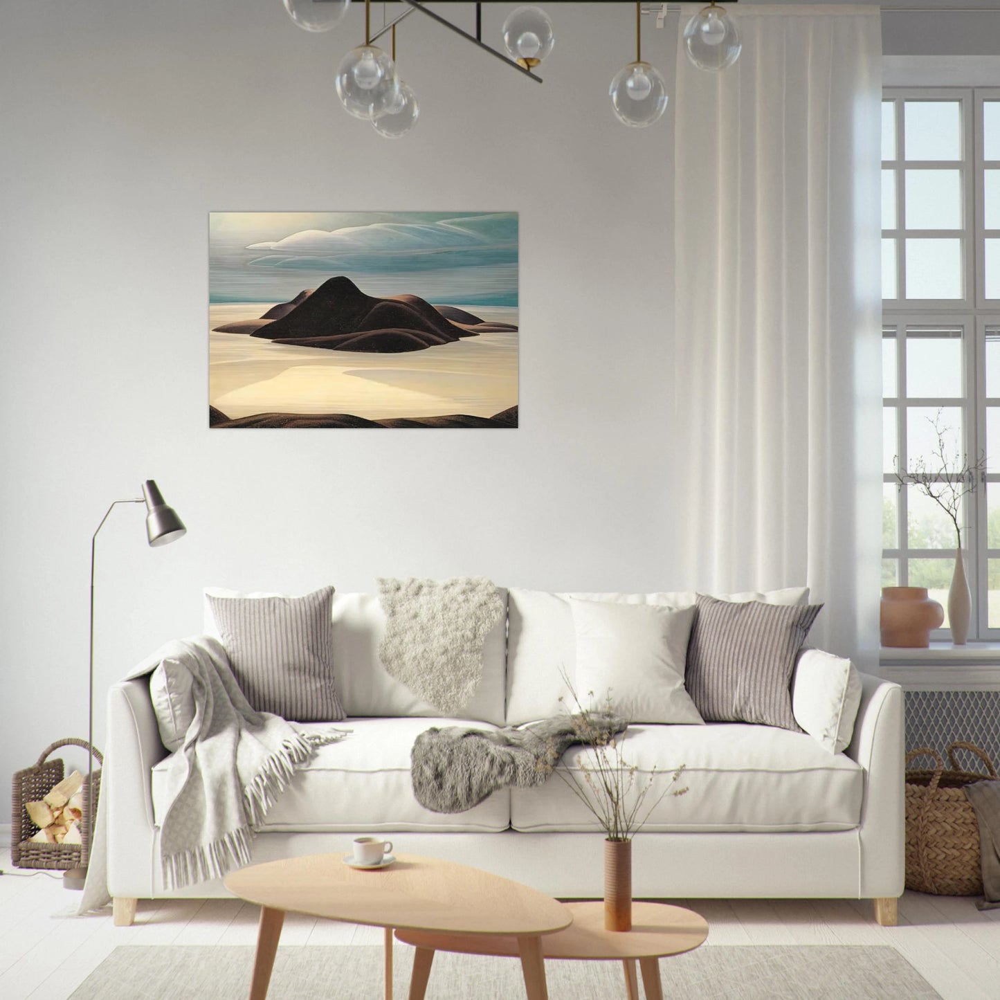Pic Island, Lake Superior - 1924 - Lawren Harris Brushed Aluminum Print - 70x100 cm / 28x40 inches | Lawren Harris Aluminum Print | Lawren Harris Prints