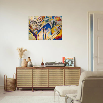 COMPOSITION IV 1911 - Wassily Kandinsky Brushed Aluminum Print - 70x100 cm / 28x40 inches | Wassily Kandinsky Aluminum Print | Wassily Kandinsky Prints