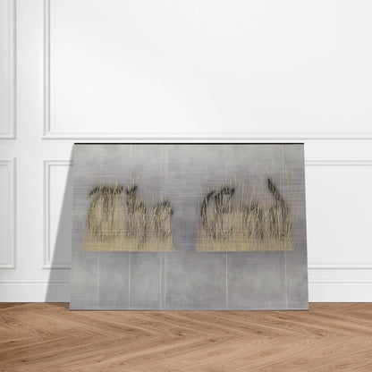 THE FINAL END 1992 - Edward Ruscha Brushed Aluminum Print - 70x100 cm / 28x40 inches | Edward Ruscha Aluminum Print | Edward Ruscha Prints