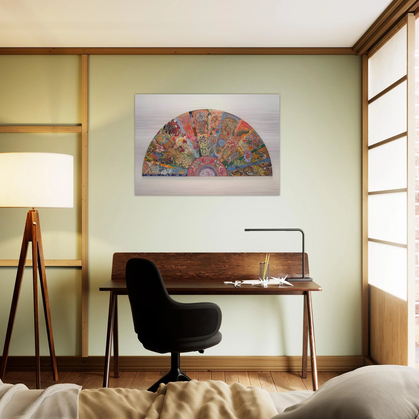 Pleasure Dome - 2003 - Miriam Schapiro Brushed Aluminum Print - 70x100 cm / 28x40 inches | Miriam Schapiro Aluminum Print | Miriam Schapiro Prints